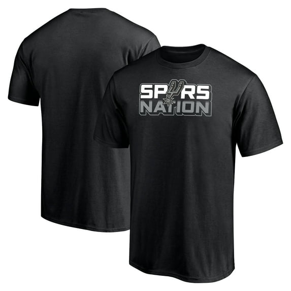 Men's Black San Antonio Spurs Push Ahead T-Shirt