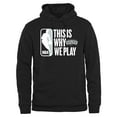 thumbnail image 1 of Men's Black San Antonio Spurs This Is Why We Play Pullover Hoodie, 1 of 2