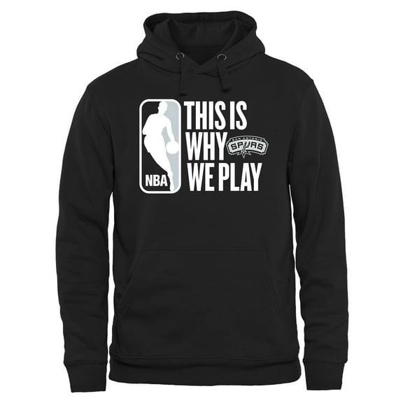 Men's Black San Antonio Spurs This Is Why We Play Pullover Hoodie