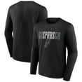 thumbnail image 1 of Men's Black San Antonio Spurs Tip-Off Long Sleeve T-Shirt, 1 of 3