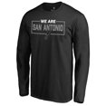 thumbnail image 1 of Men's Black San Antonio Spurs We Are Iconic Collection Long Sleeve T-Shirt, 1 of 3