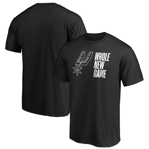 Men's Black San Antonio Spurs Whole New Game Team T-Shirt