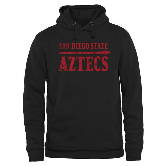 Men's Black San Diego State Aztecs Classic Wordmark Pullover Hoodie