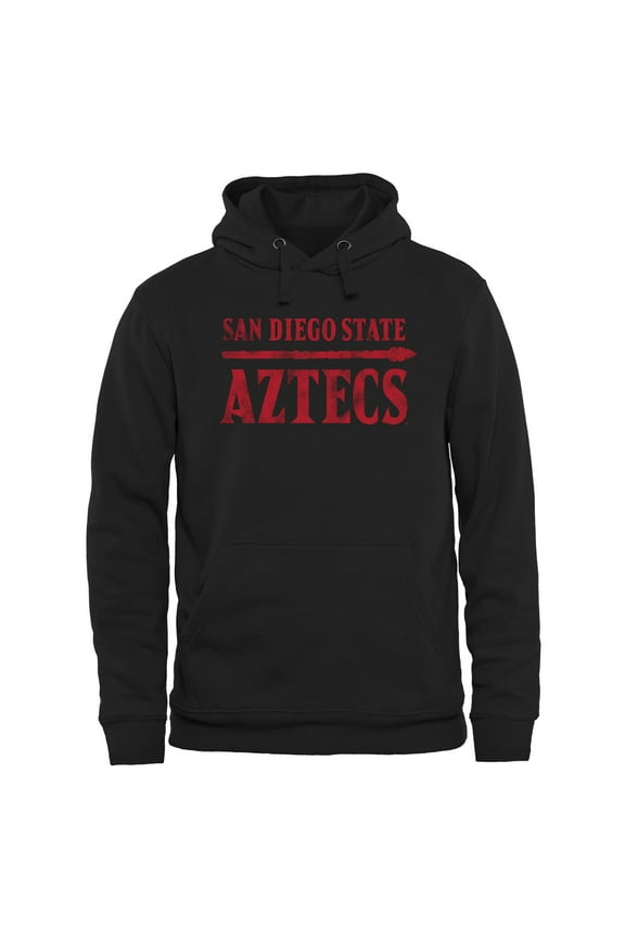 Men's Black San Diego State Aztecs Classic Wordmark Pullover Hoodie
