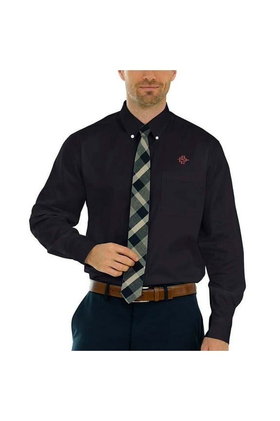 Men's Black San Diego State Aztecs Wicked Woven Long Sleeve Button-Down Shirt