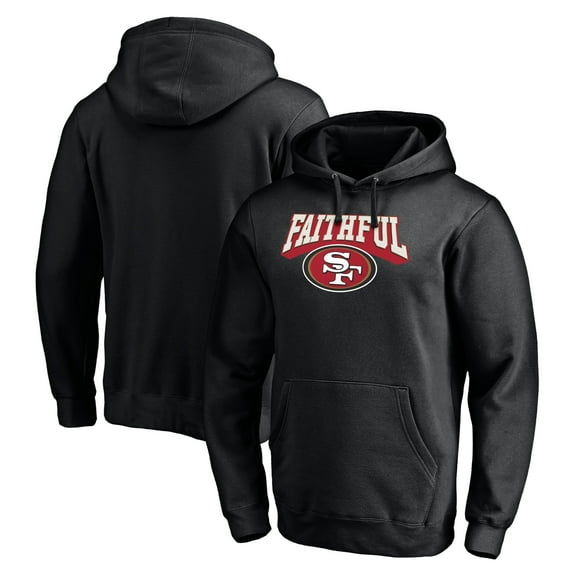 Men's Black San Francisco 49ers Hometown Collection The Faithful Fitted Pullover Hoodie