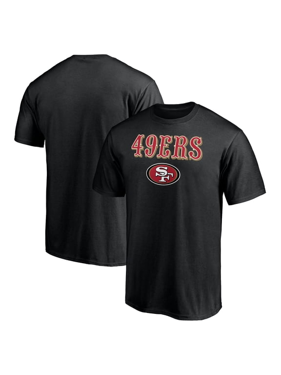 Men's Black San Francisco 49ers Logo Team Lockup T-Shirt