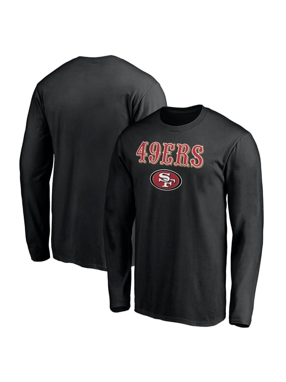Men's Black San Francisco 49ers Team Lockup Long Sleeve T-Shirt