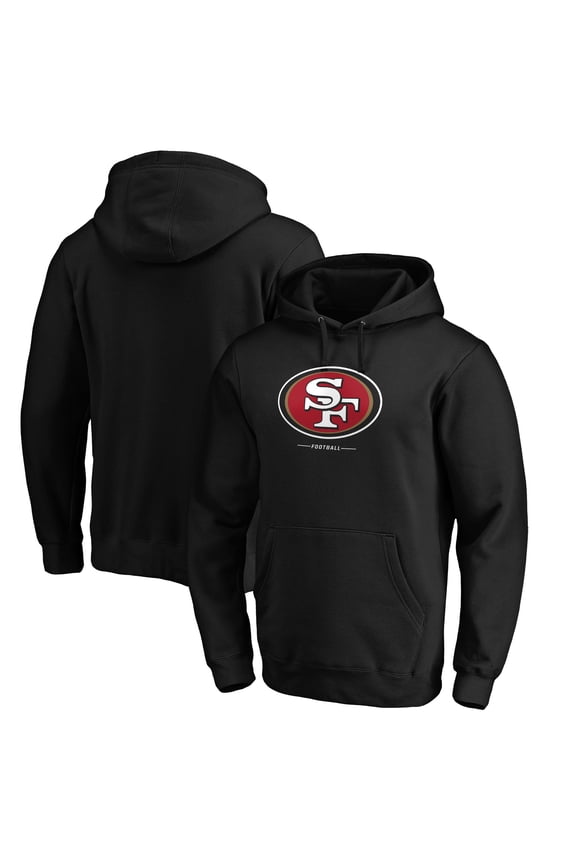 Men's Black San Francisco 49ers Team Lockup Pullover Hoodie