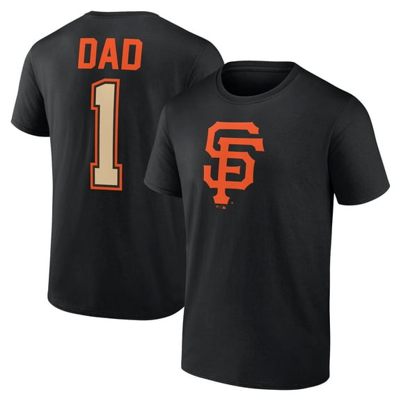 Men's Black San Francisco Giants Father's Day #1 Dad T-Shirt