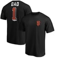 thumbnail image 1 of Men's Black San Francisco Giants Number One Dad T-Shirt, 1 of 3