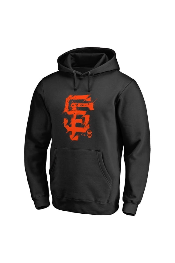 Men's Black San Francisco Giants Splatter Logo Pullover Hoodie