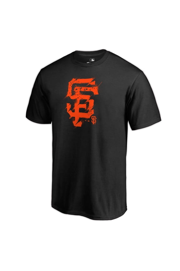Men's Black San Francisco Giants Splatter Logo T-Shirt