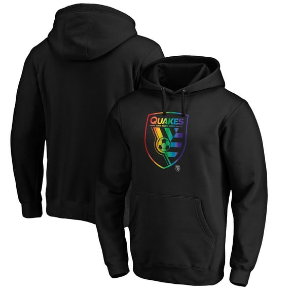 Men's Black San Jose Earthquakes Team Pride Logo Pullover Hoodie