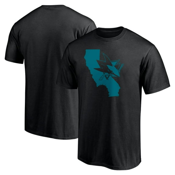 Men's Black San Jose Sharks Hometown Collection Push Ahead T-Shirt