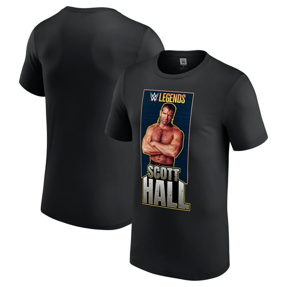 Men's Black Scott Hall WWE Legends T-Shirt