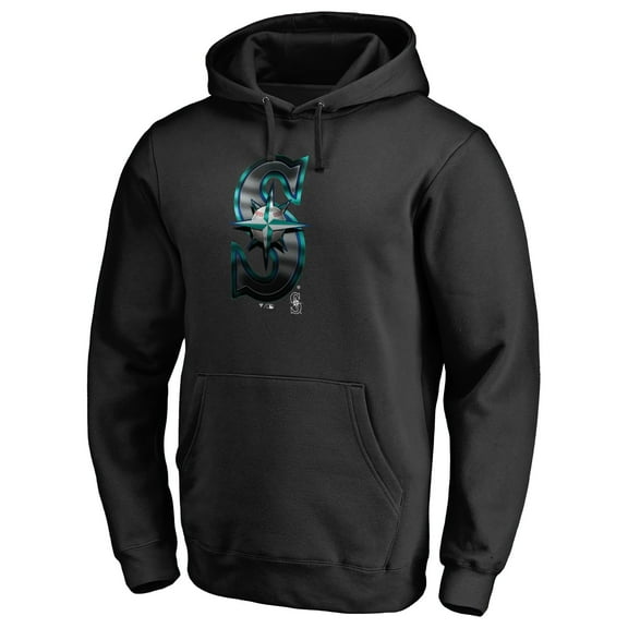 Men's Black Seattle Mariners Midnight Mascot Pullover Hoodie