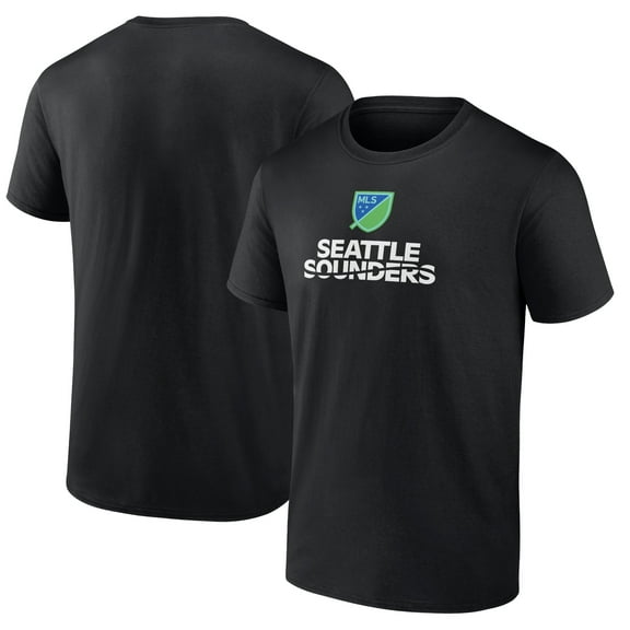 Men's Black Seattle Sounders FC Shielded Logo T-Shirt