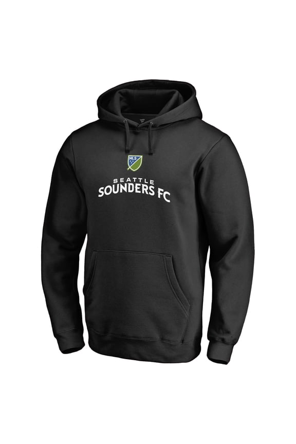 Men's Black Seattle Sounders FC Shielded Pullover Hoodie