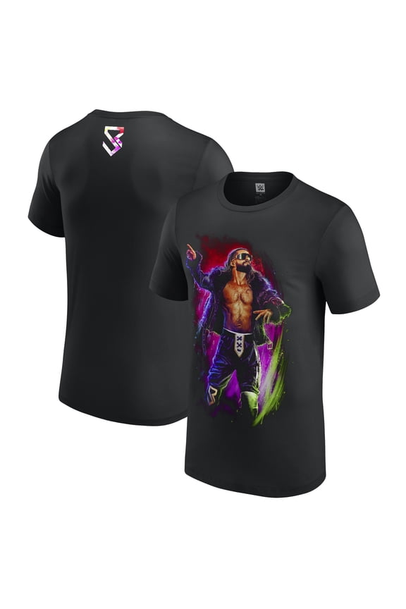 Men's Black Seth "Freakin" Rollins Visionary Sam Hain T-Shirt