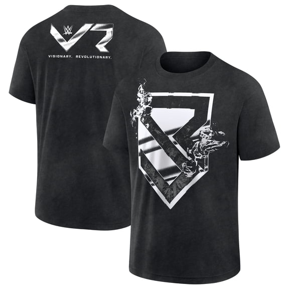 Men's Black Seth Rollins Flames T-Shirt