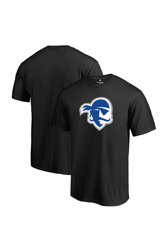 Men's Black Seton Hall Pirates Primary Logo T-Shirt