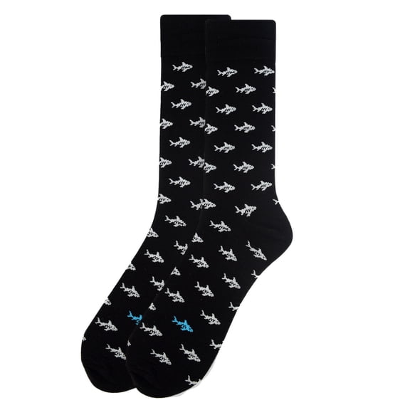 Men's Black Shark Novelty Socks