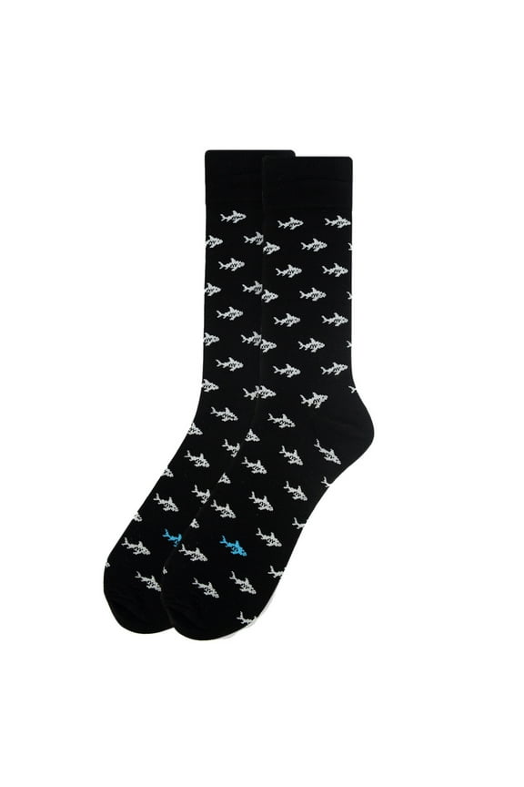 Men's Black Shark Novelty Socks