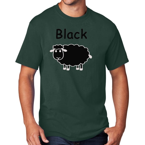 Men's Black Sheep of the Family T-shirt, 2XL Dark Green - TALL
