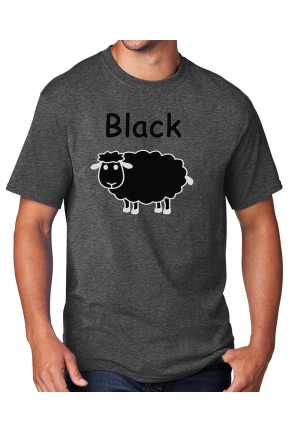 Men's Black Sheep of the Family T-shirt, 2XL Dark Heather Gray