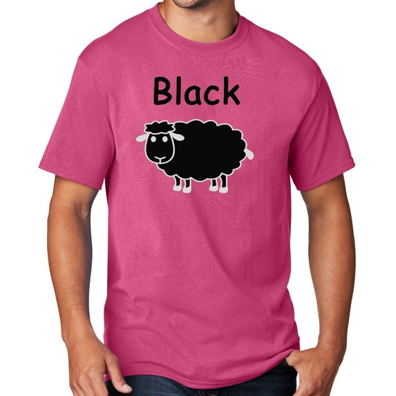 Men's Black Sheep of the Family T-shirt, 5XL Sangria