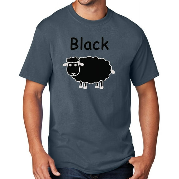 Men's Black Sheep of the Family T-shirt, 5XL Steel Blue