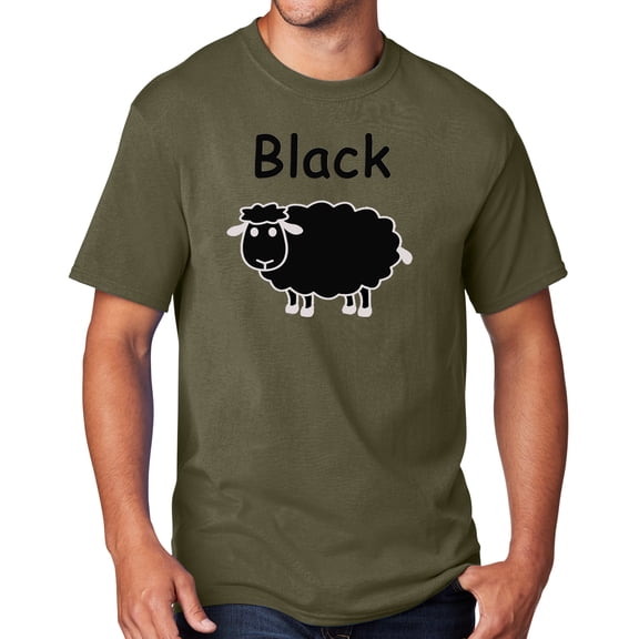 Men's Black Sheep of the Family T-shirt, Large Olive Drab