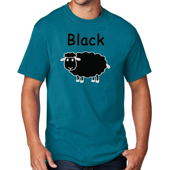 Men's Black Sheep of the Family T-shirt, Small Teal Blue