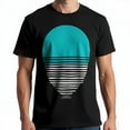 thumbnail image 1 of Men’s Black Shirt With White Graphic Circle Design, 1 of 2