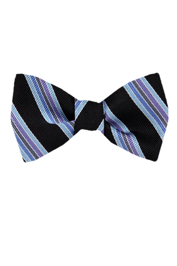 Men's Black Silk Self Tie Bowtie Tie Yourself Bow Ties