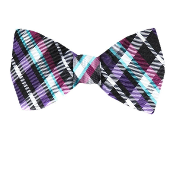 Men's Black Silk Self Tie Bowtie Tie Yourself Bow Ties