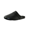thumbnail image 1 of Men's Black Slipper Fashion Open Back Leather Slippers Lightweight Durable Waterproof, 1 of 9