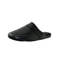 thumbnail image 1 of Men's Black Slipper Fashion Open Back Leather Slippers Lightweight Durable Waterproof, 1 of 9