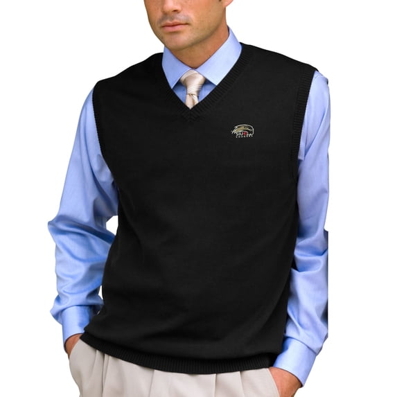 Men's Black Southern Illinois Edwardsville Cougars Milano Knit Sweater Vest