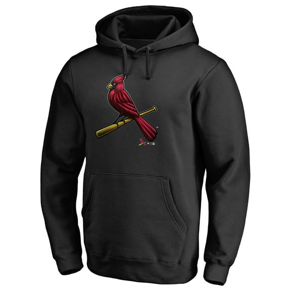 Men's Black St. Louis Cardinals Midnight Mascot Pullover Hoodie