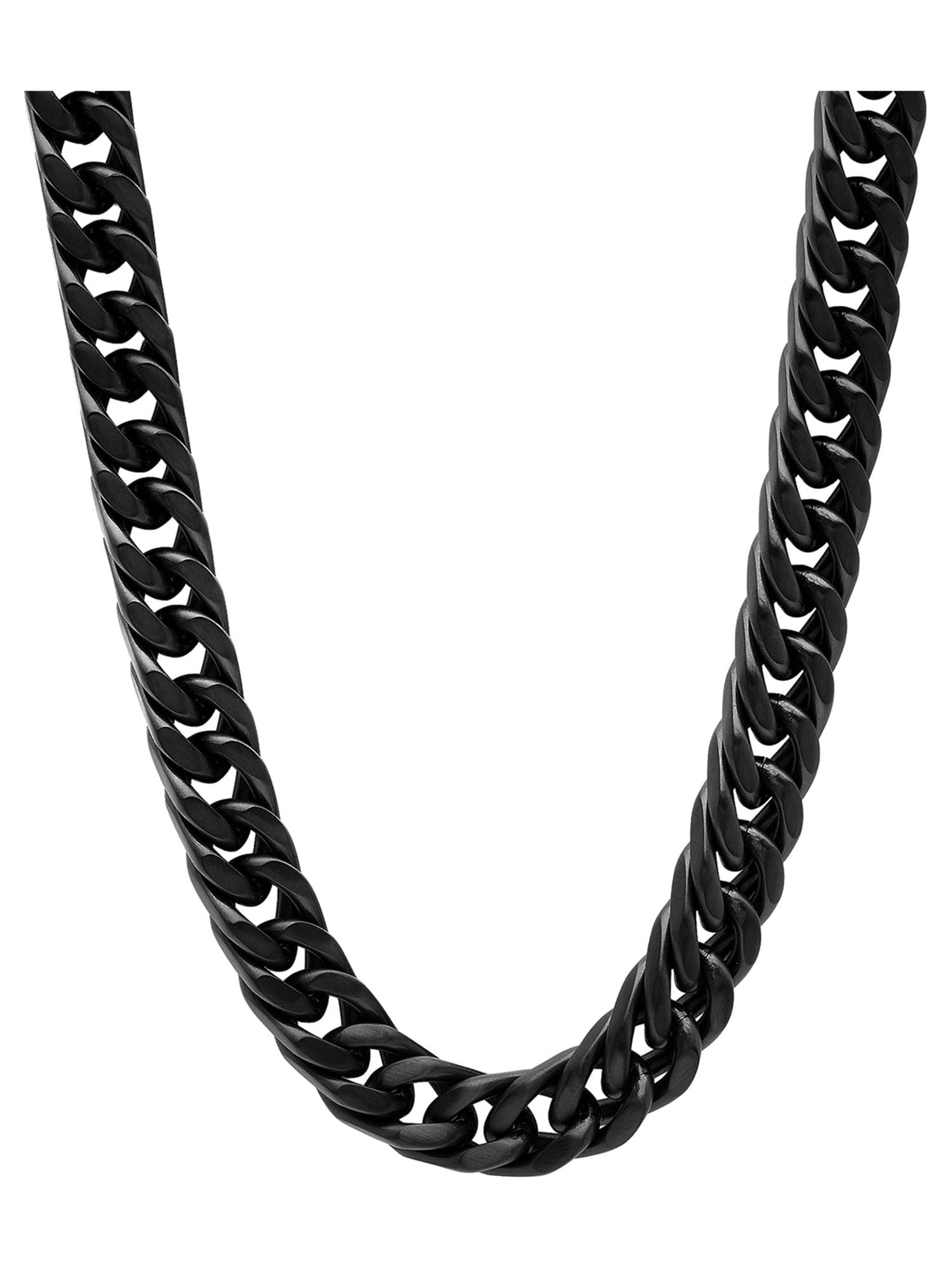 Anchor Stainless Steel Black Silver Necklace Pendant Chain For Men – ZIVOM