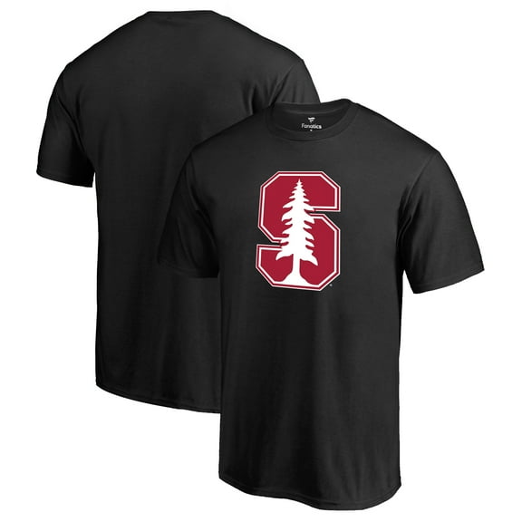 Men's Black Stanford Cardinal Primary Logo T-Shirt