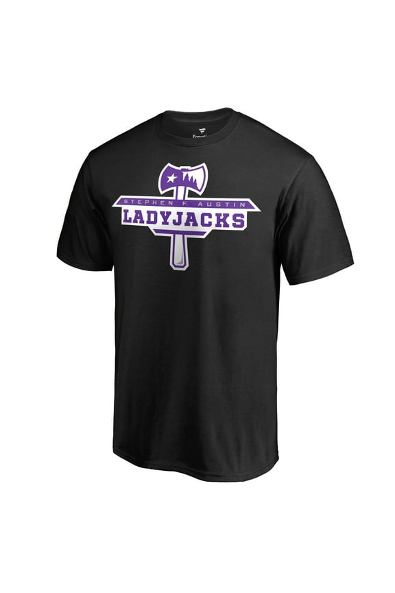 Men's Black Stephen F Austin Lumberjacks Primary Logo T-Shirt