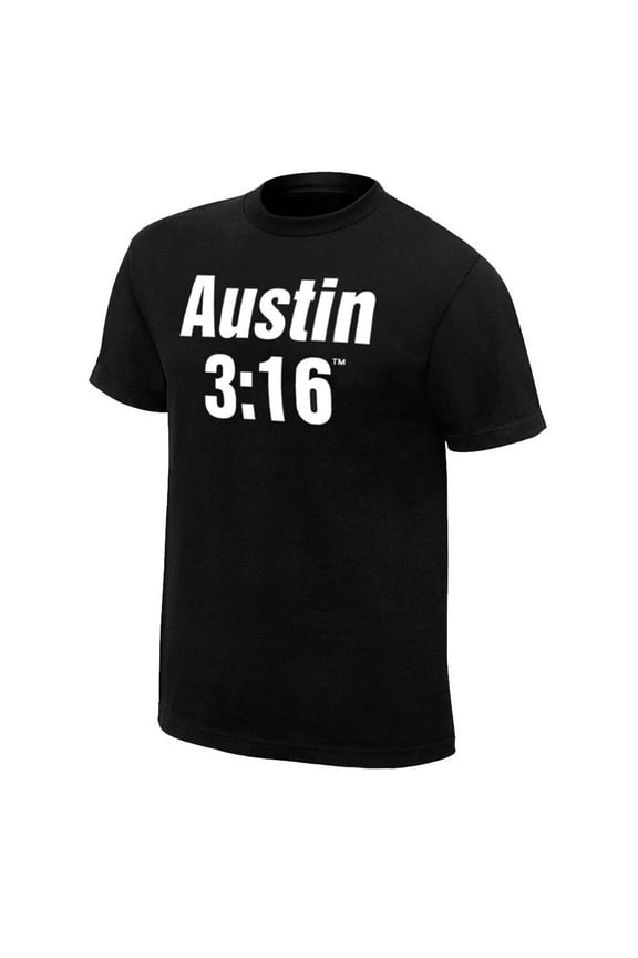 Men's Black "Stone Cold" Steve Austin 3:16 T-Shirt