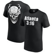 Mens Black "Stone Cold" Steve Austin Atlanta 316 T-Shirt