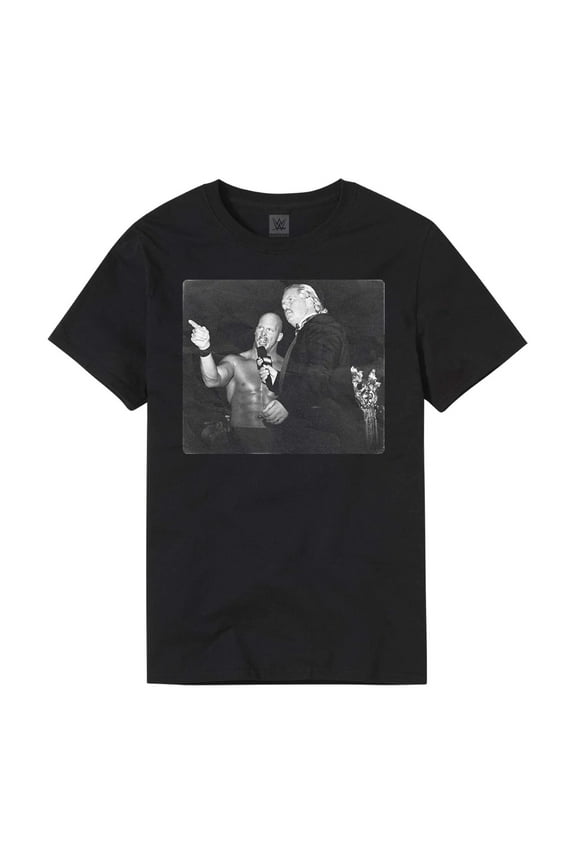 Men's Black "Stone Cold" Steve Austin KOTR 1996 Interview T-Shirt