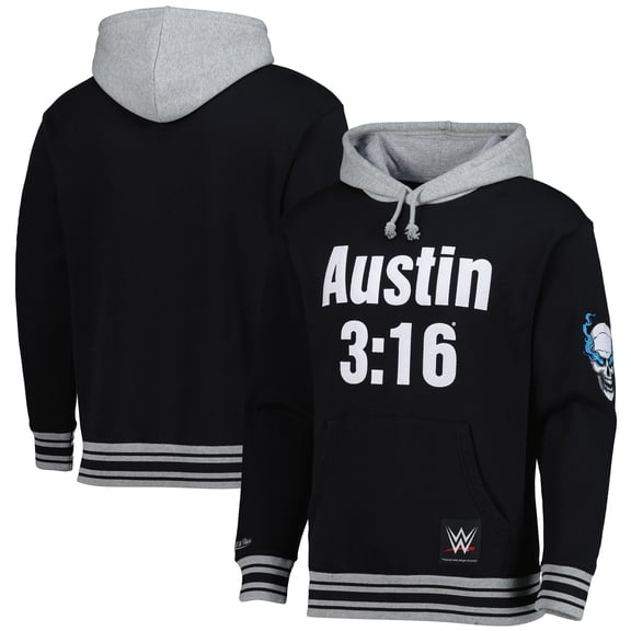 Men's Black "Stone Cold" Steve Austin There And Back Pullover Hoodie