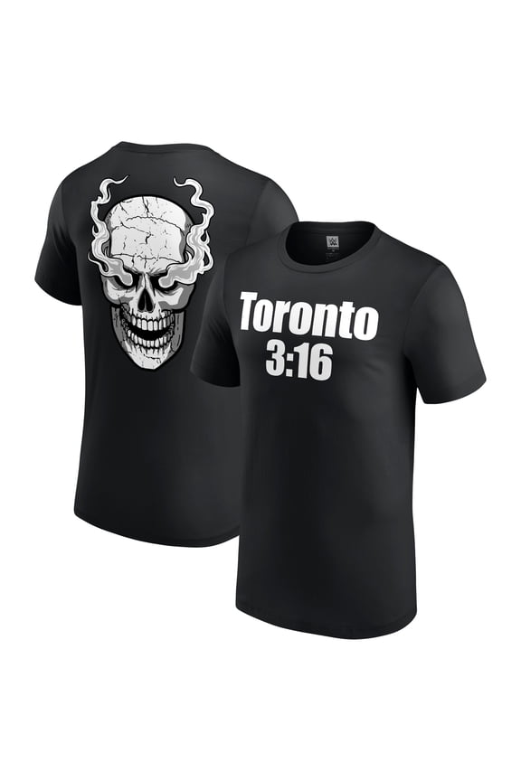 Men's Black "Stone Cold" Steve Austin Toronto 3:16 T-Shirt