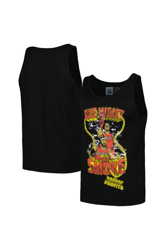 Men's Black Street Profits We Want The Smoke Scoop Neck Tank Top